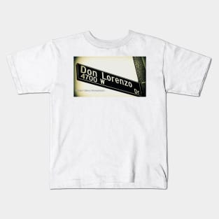 Don Lorenzo Drive, Los Angeles, California by Mistah Wilson Kids T-Shirt